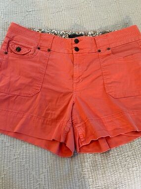 Dictionary Coral High-Waist Women’s Shorts